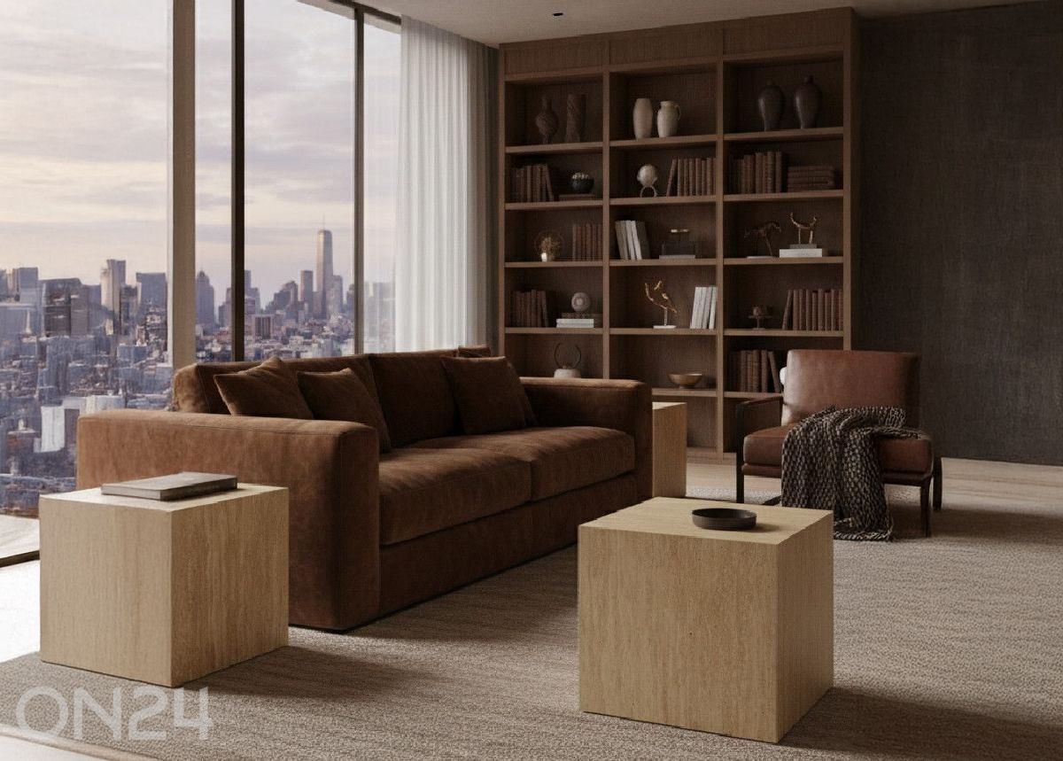 Diivanilaudade komplekt Bud Kuubik 2tk, beež suurendatud