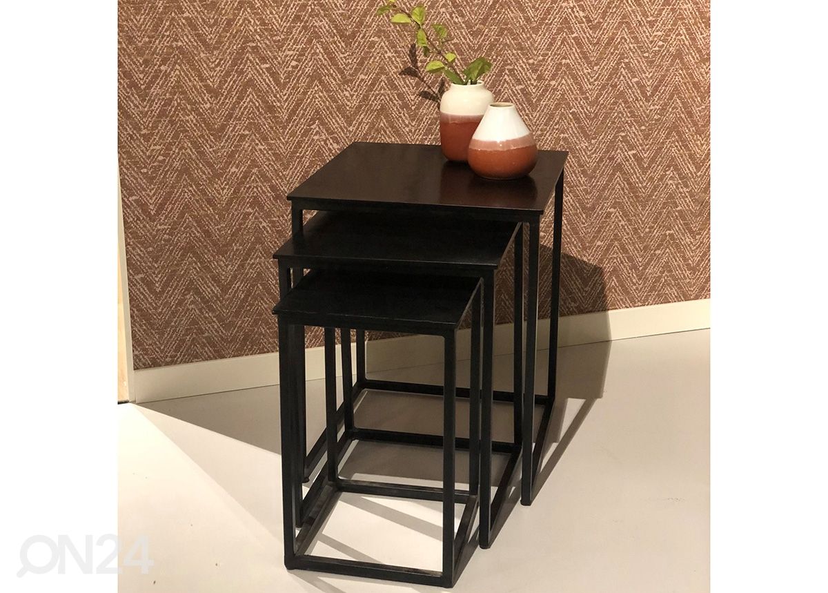 Diivanilaudade komplekt Cast Iron, 3 tk suurendatud