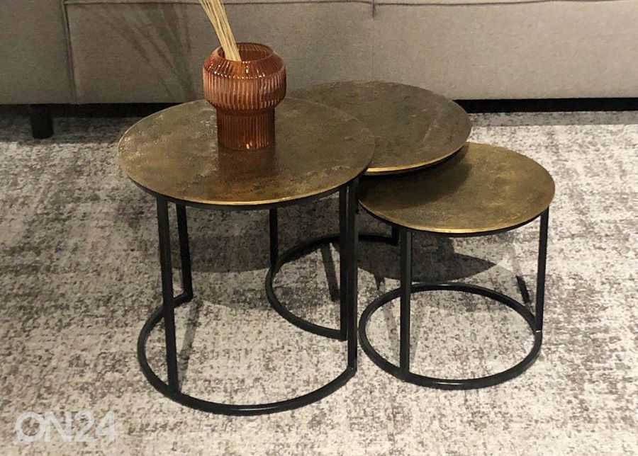 Diivanilaudade komplekt Cast Iron, 3 tk suurendatud