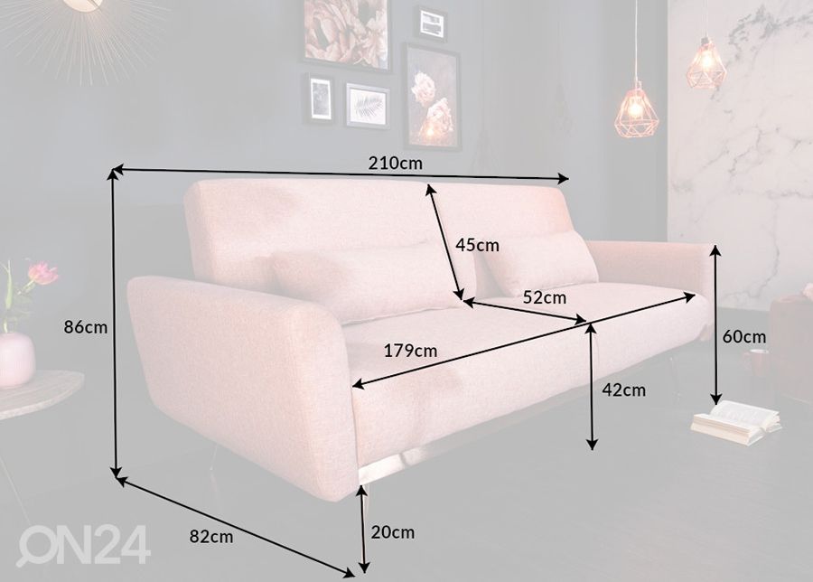 Diivanvoodi Belleza suurendatud