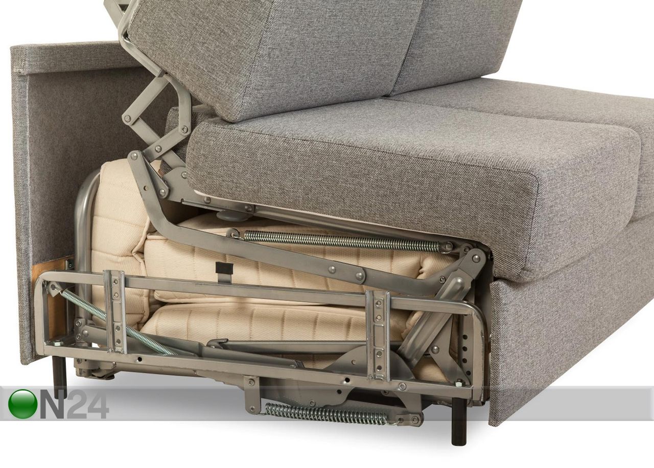 Diivanvoodi Franke 140 cm vedrumadratsiga suurendatud