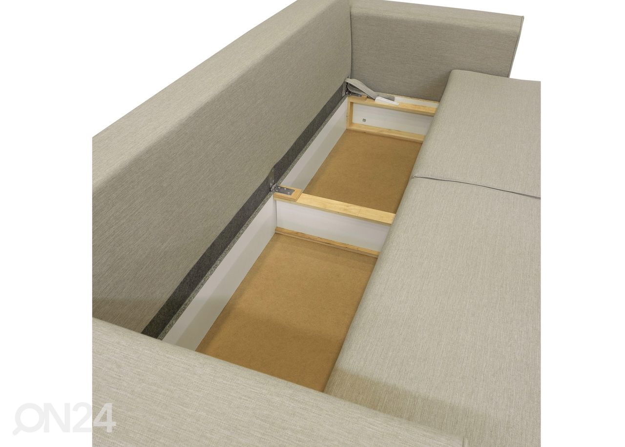 Diivanvoodi pesukastiga Bella II suurendatud