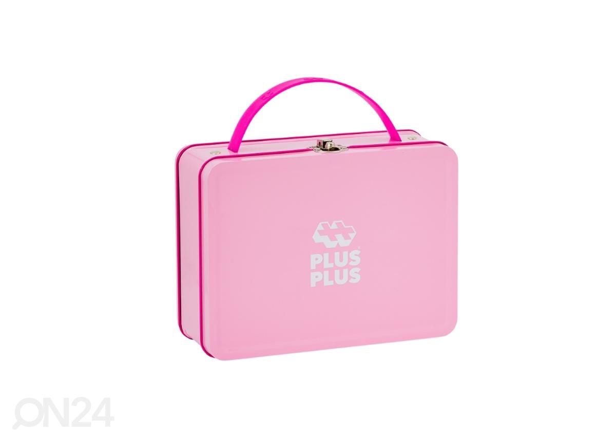 Ehitusklotsid PlusPlus BIG metallist kohvris, Pastell mix, 70 tk suurendatud