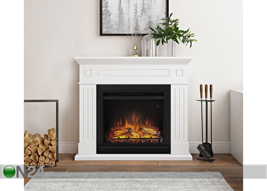 Elektrikamin Tagu Larsen Pure White suurendatud