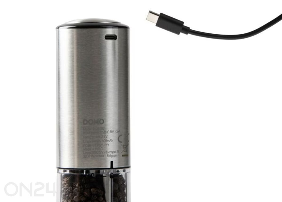 Elektriline soola-ja pipraveski, laetav suurendatud