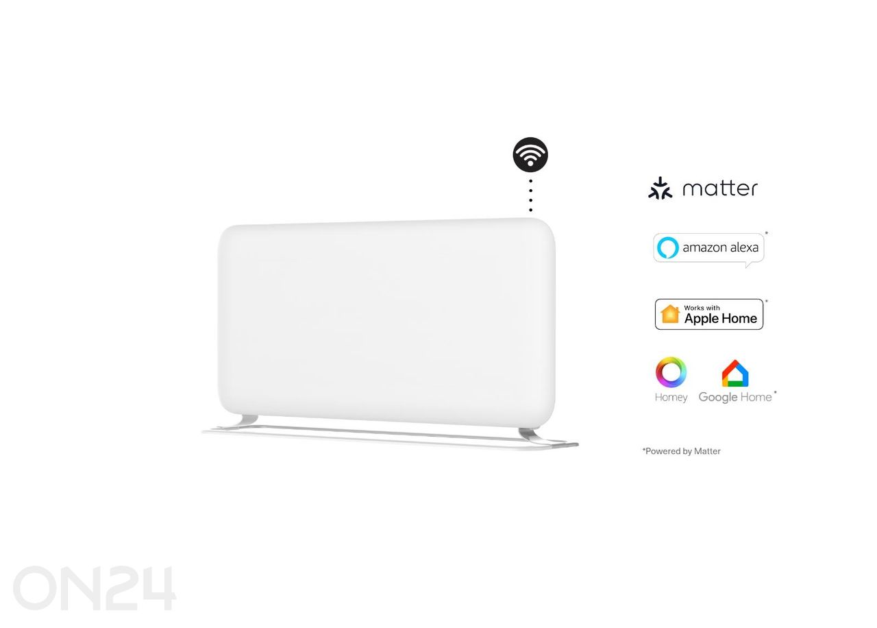 Elektriradiaator alusega Mill Mill Invisible Smart Gen. 4 PA1500WIFI4A, 1500W suurendatud