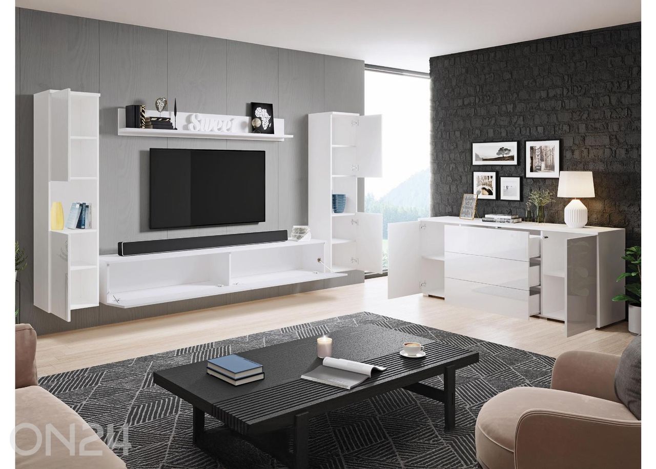 Elutoamööbli komplekt Paris II + LED suurendatud