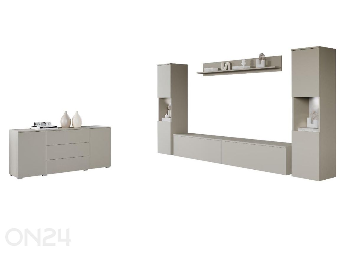 Elutoamööbli komplekt Paris II + LED suurendatud