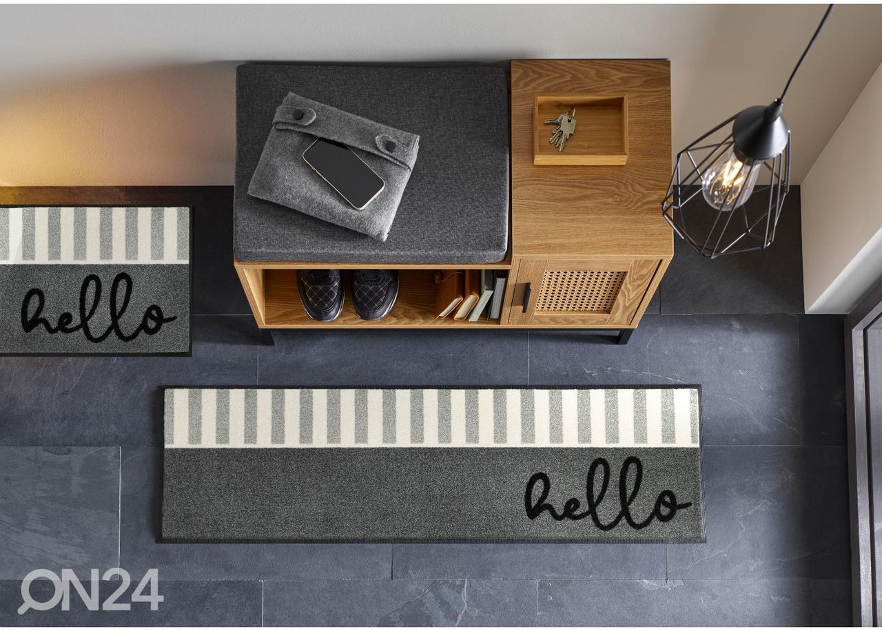 Esikumatt Hello Stripes 35x120 cm suurendatud