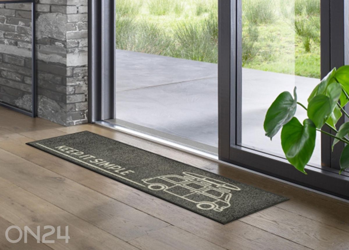 Esikumatt Keep it Simple grey 35x120 cm suurendatud