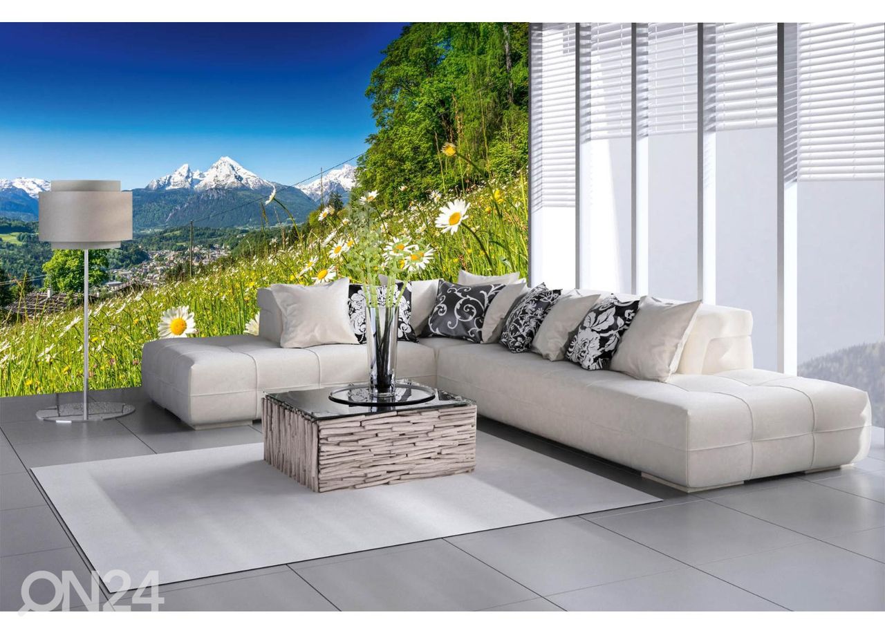 Fliis fototapeet Alpine Landscape suurendatud