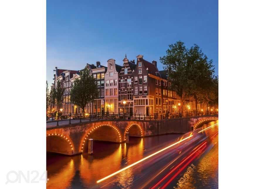 Fliis fototapeet Amsterdam 225x250 cm suurendatud