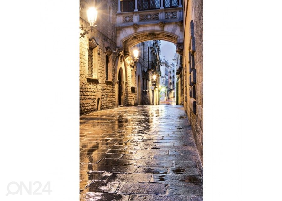 Fliis fototapeet Ancient street 150x250 cm suurendatud