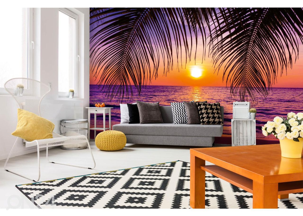 Fliis fototapeet Beautiful Sunset suurendatud