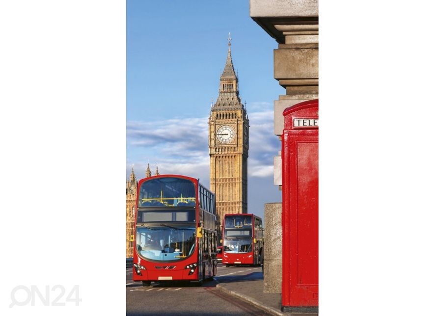 Fliis fototapeet Big ben 150x250 cm suurendatud
