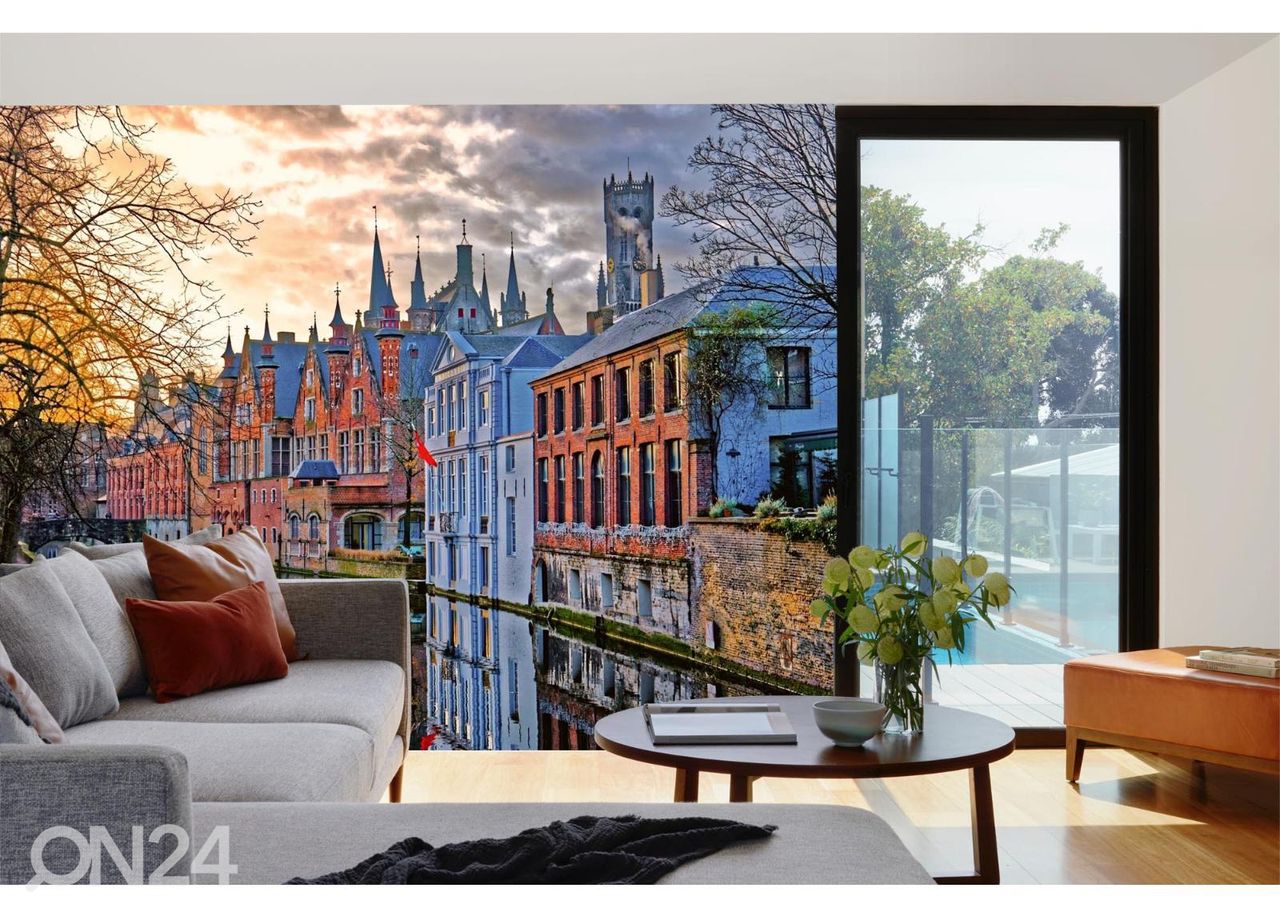 Fliis fototapeet Canals Of Bruges  suurendatud