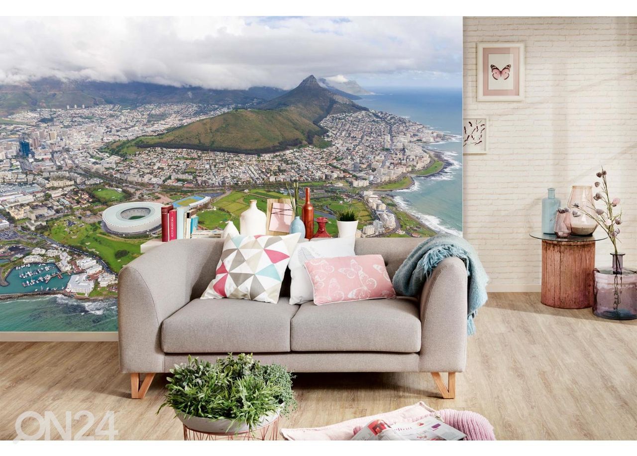 Fliis fototapeet Cape Town suurendatud