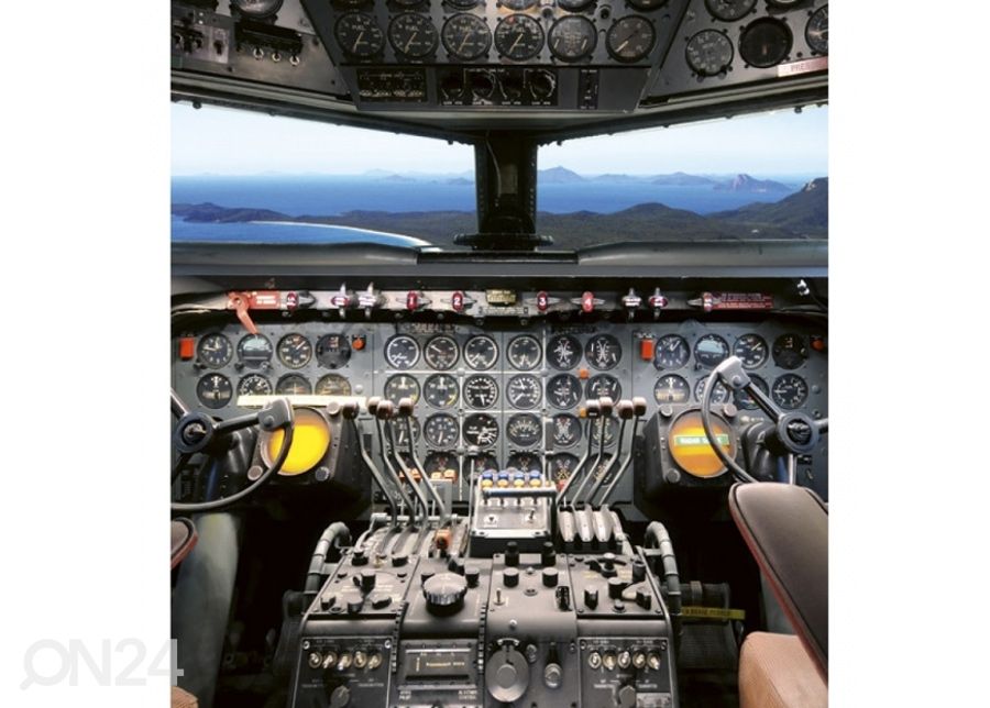 Fliis fototapeet Cockpit view 225x250 cm suurendatud
