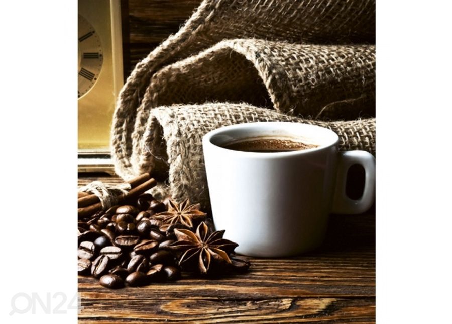 Fliis fototapeet Cup of coffee 150x250 cm suurendatud