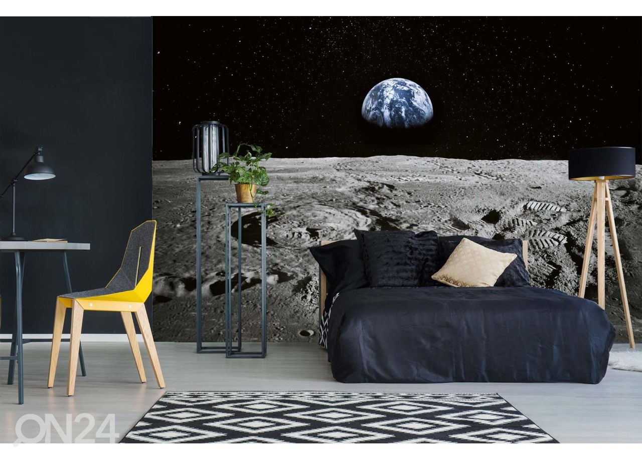 Fliis fototapeet Earth On Horizon suurendatud