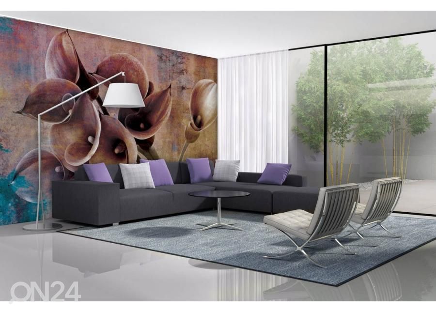 Fliis fototapeet Flower Abstract II 150x250 cm suurendatud