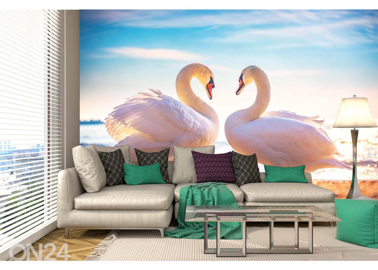 Fliis fototapeet Heart Shape Love Symbol suurendatud