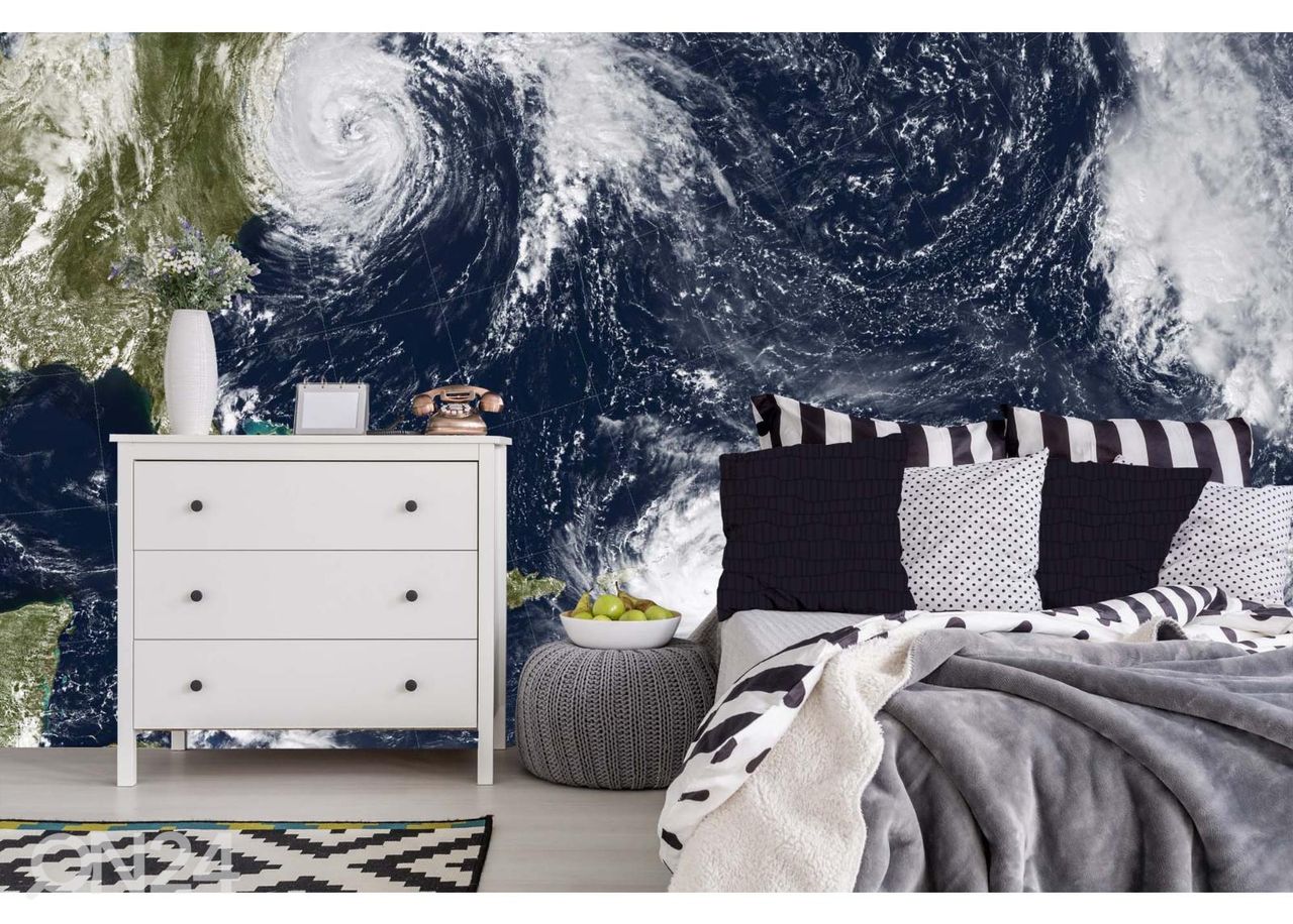 Fliis fototapeet Hurricane Harvey suurendatud