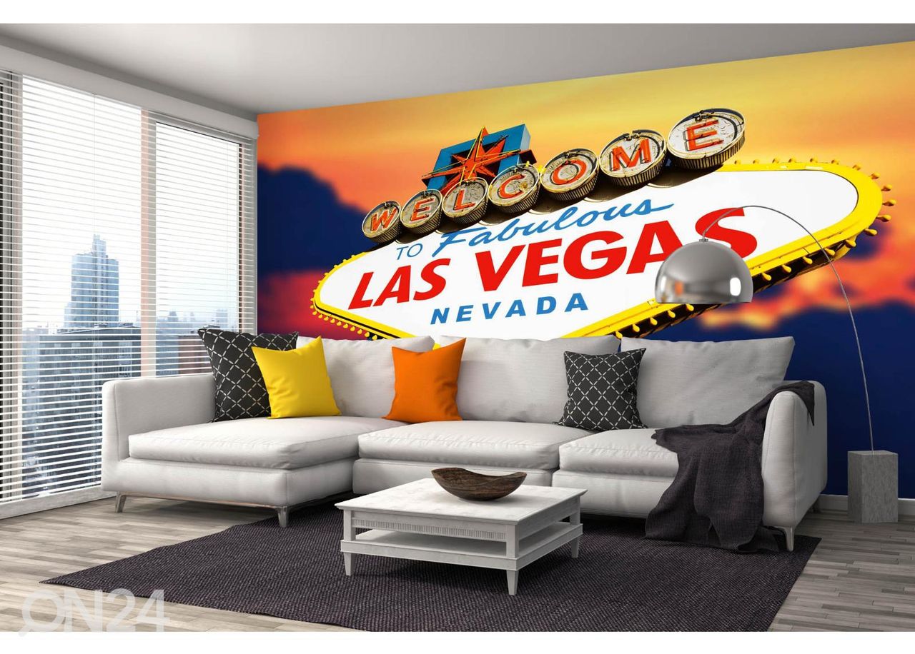 Fliis fototapeet Las Vegas Sign suurendatud