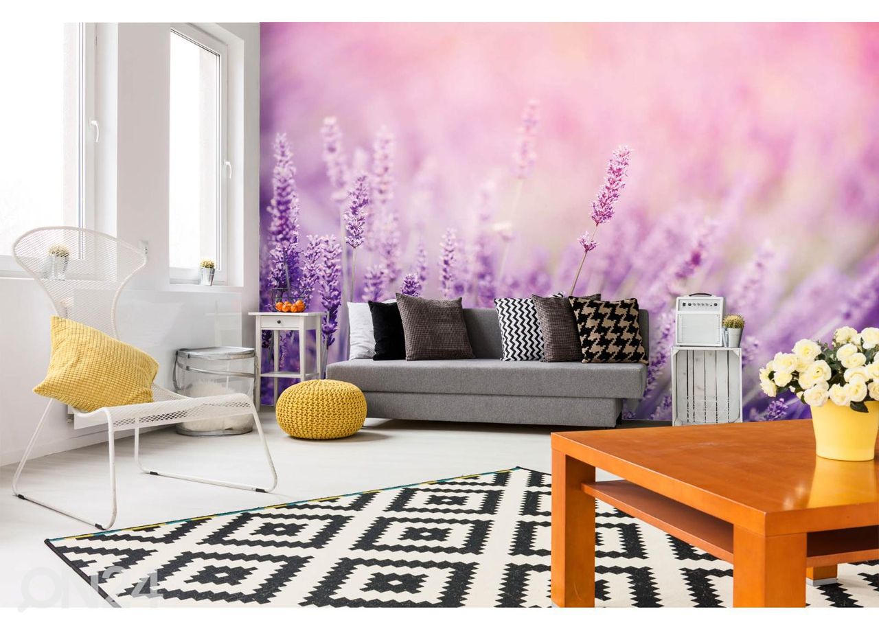 Fliis fototapeet Lavender suurendatud