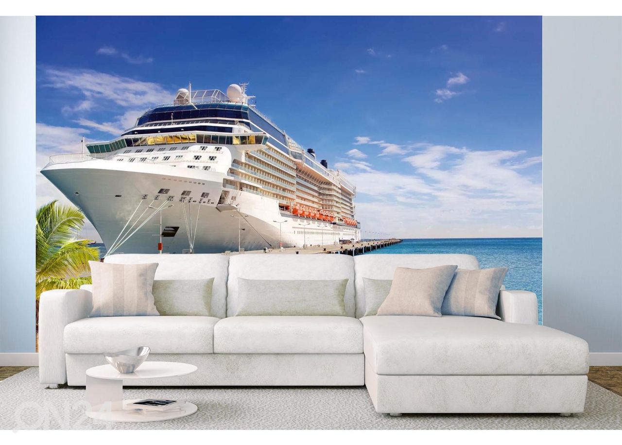 Fliis fototapeet Luxury Cruise Ship suurendatud