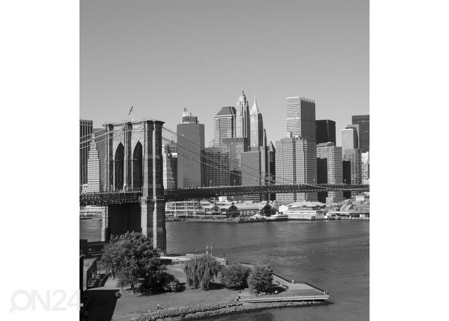 Fliis fototapeet Manhattan gray 225x250 cm suurendatud