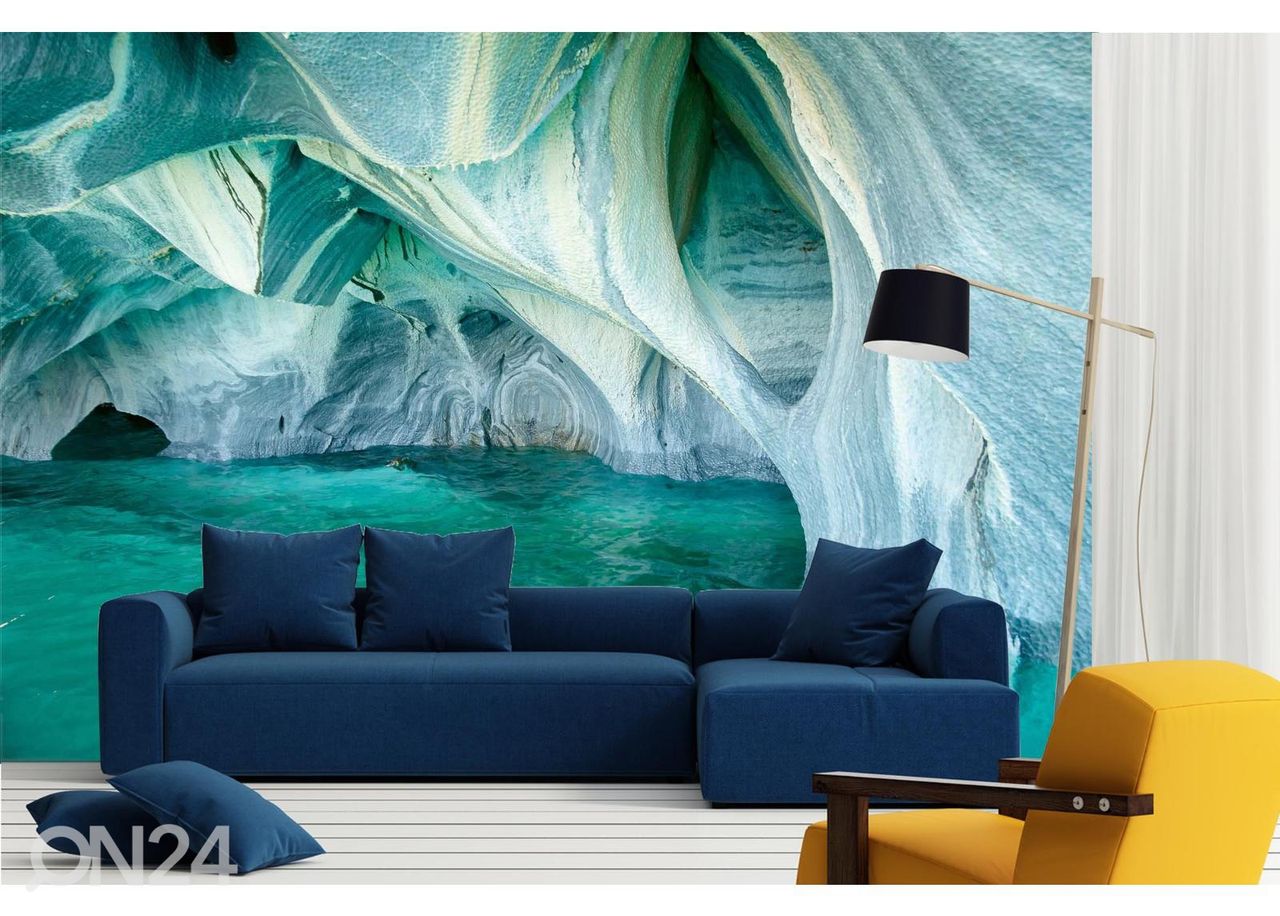 Fliis fototapeet Marble Cave suurendatud
