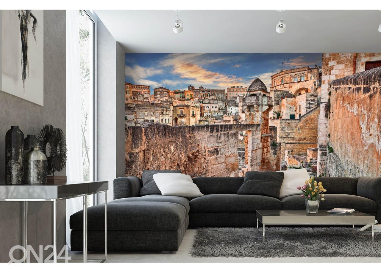 Fliis fototapeet Matera Basilicata suurendatud
