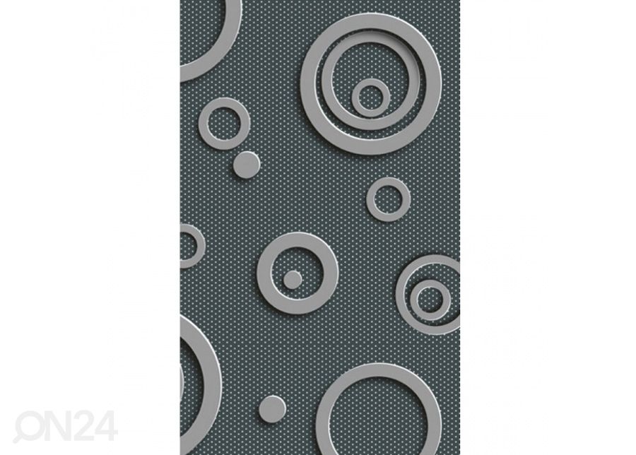 Fliis fototapeet Metal circles 150x250 cm suurendatud
