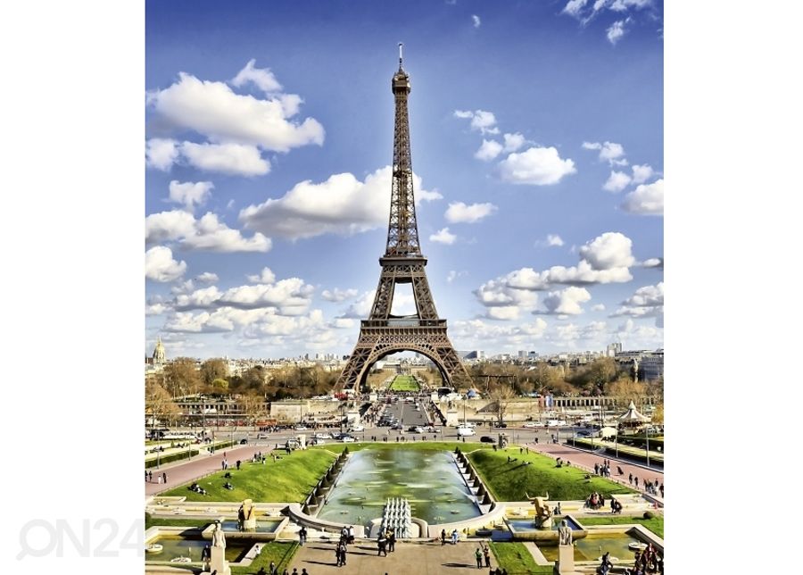 Fliis fototapeet Paris 150x250 cm suurendatud