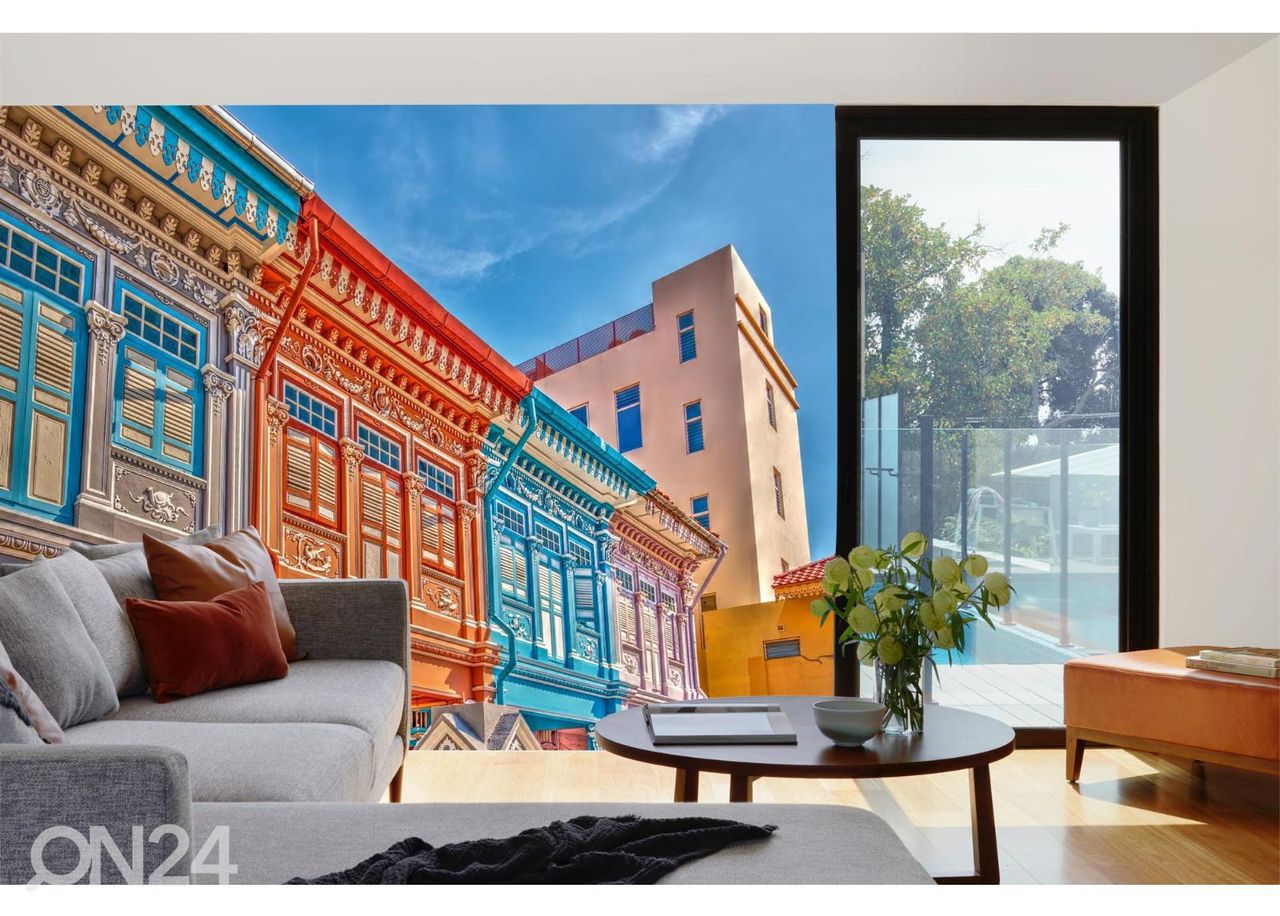 Fliis fototapeet Peranakan Architecture suurendatud