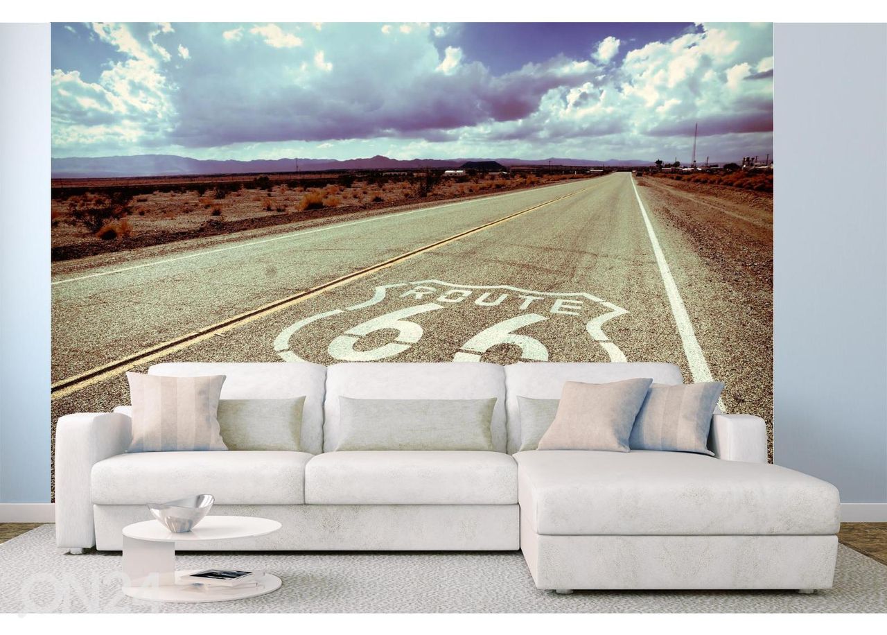 Fliis fototapeet Road Famous Route 66 suurendatud