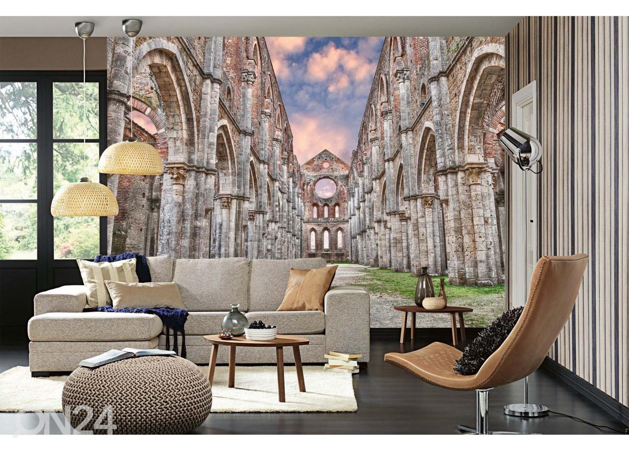 Fliis fototapeet San Galgano Siena suurendatud