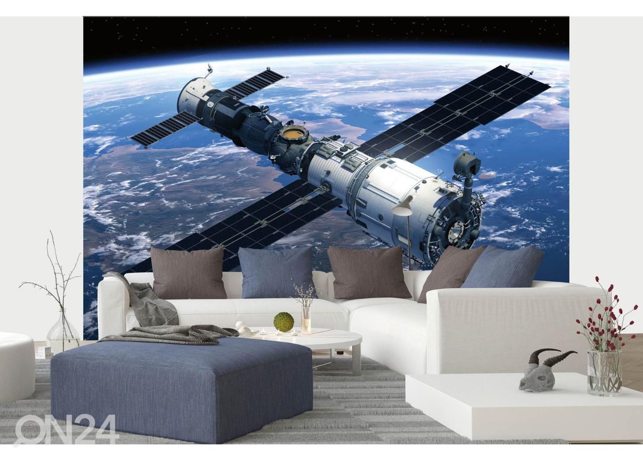 Fliis fototapeet Space Station suurendatud