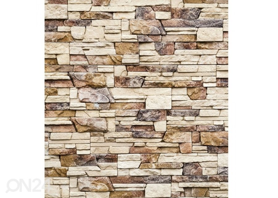 Fliis fototapeet Stone wall 150x250 cm suurendatud