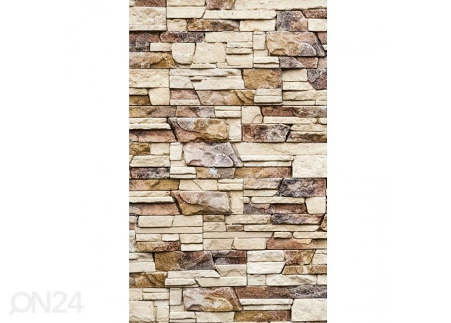 Fliis fototapeet Stone wall 150x250 cm suurendatud