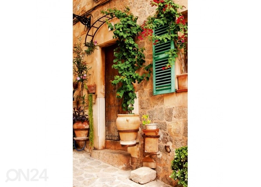 Fliis fototapeet Street garden 150x250 cm suurendatud