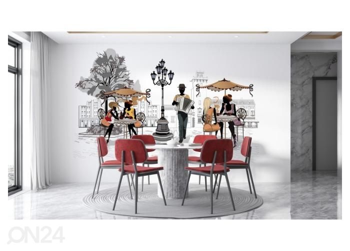 Fliis fototapeet Street musicians 2 368x254 cm suurendatud