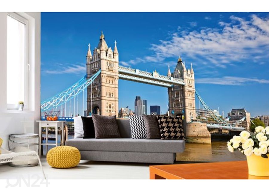 Fliis fototapeet Tower bridge 225x250 cm suurendatud