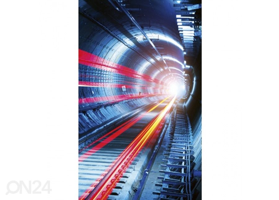 Fliis fototapeet Tunnel 150x250 cm suurendatud