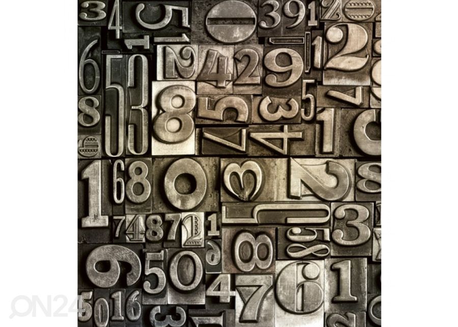 Fliis fototapeet Typeset 150x250 cm suurendatud
