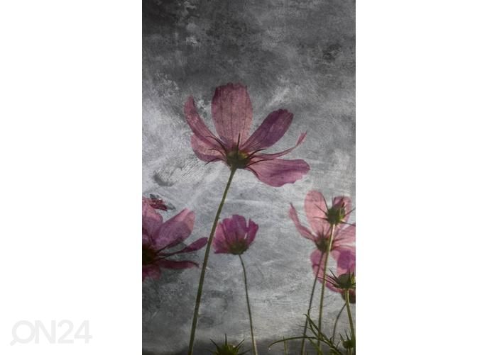 Fliis fototapeet Violet Flower Abstract 150x250 cm suurendatud