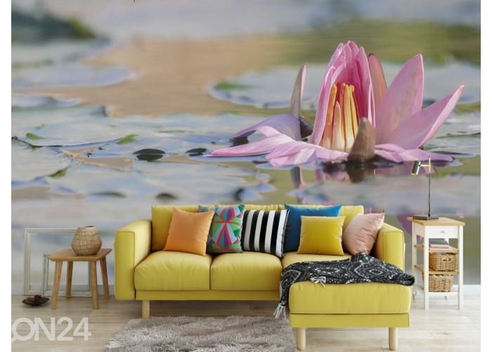 Fliis fototapeet Water Lily 400x260 cm suurendatud