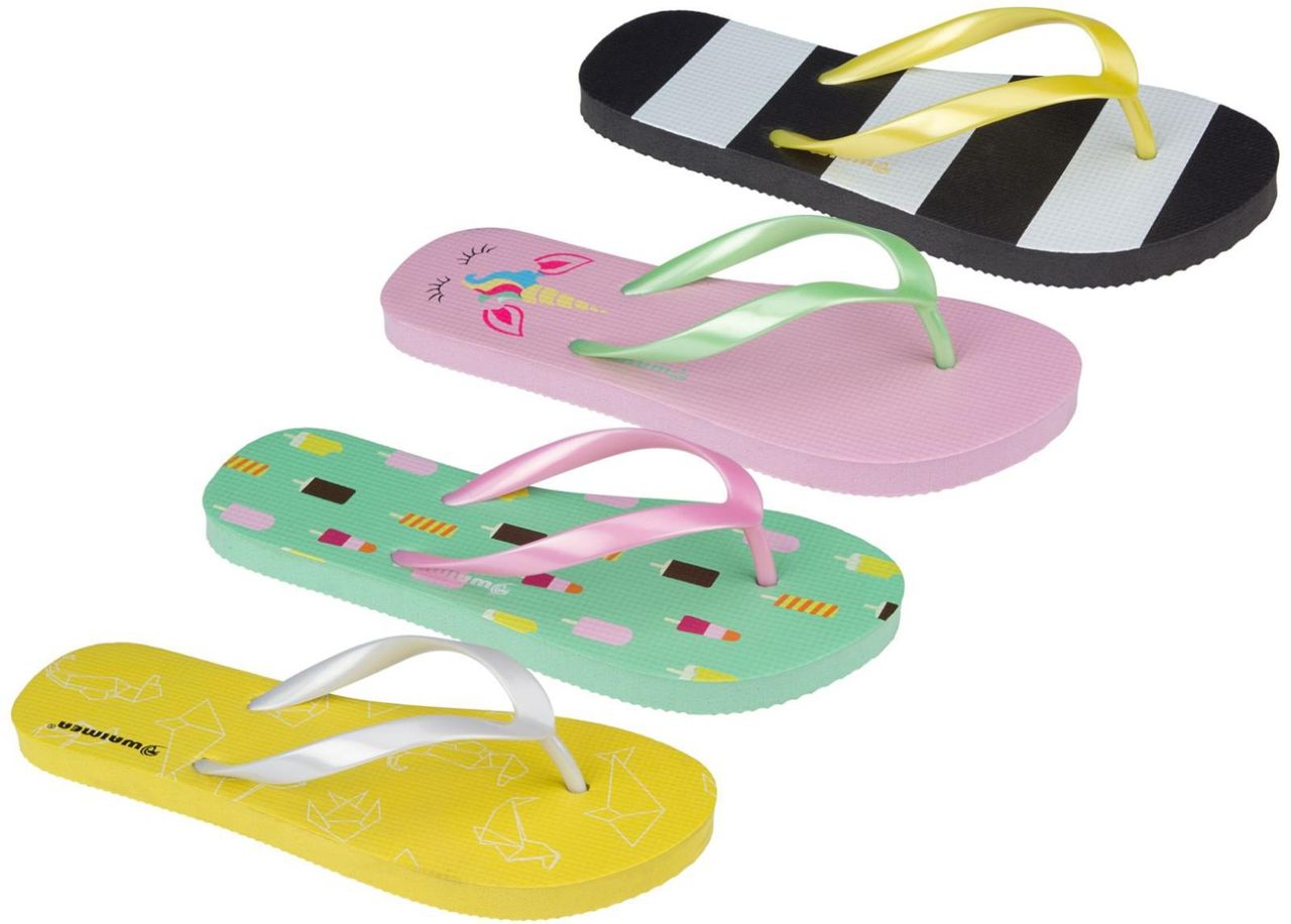 Flip-flopid tüdrukutele Print Waikiki Beach suurendatud