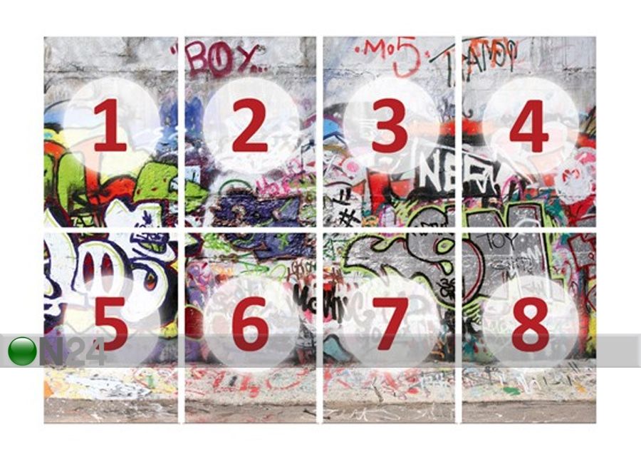 Fototapeet Cool Graffiti 400x280 cm suurendatud